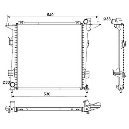 Photo Radiateur, refroidissement du moteur NRF 53164