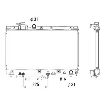 Photo Radiateur, refroidissement du moteur NRF 53272