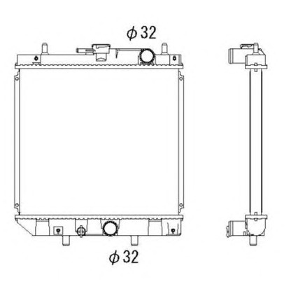 Photo Radiateur, refroidissement du moteur NRF 53276