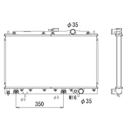 Photo Radiateur, refroidissement du moteur NRF 53294