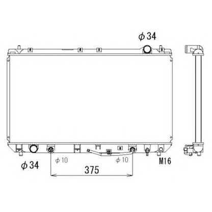 Photo Radiateur, refroidissement du moteur NRF 53302