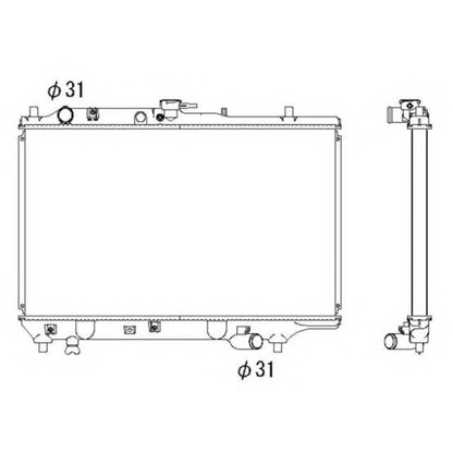 Photo Radiator, engine cooling NRF 53309