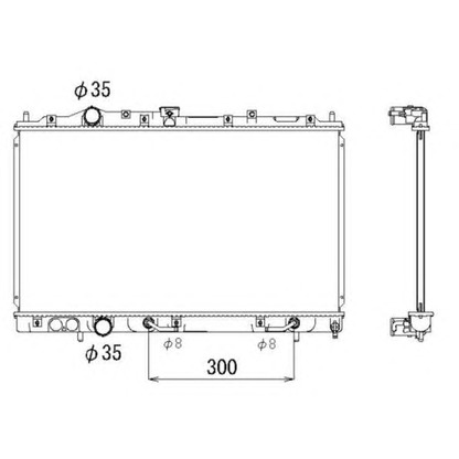 Photo Radiator, engine cooling NRF 53315