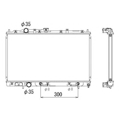 Photo Radiateur, refroidissement du moteur NRF 53316