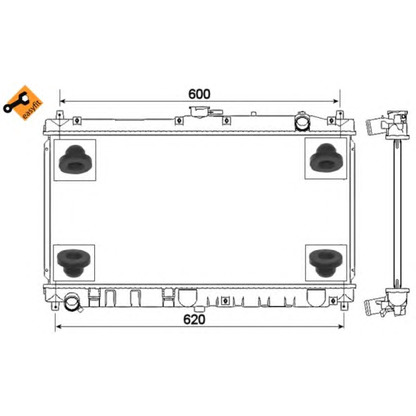 Photo Radiateur, refroidissement du moteur NRF 53317