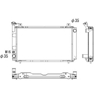 Photo Radiator, engine cooling NRF 53327