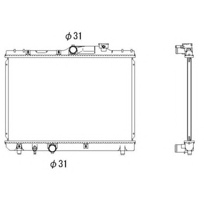 Photo Radiateur, refroidissement du moteur NRF 53339