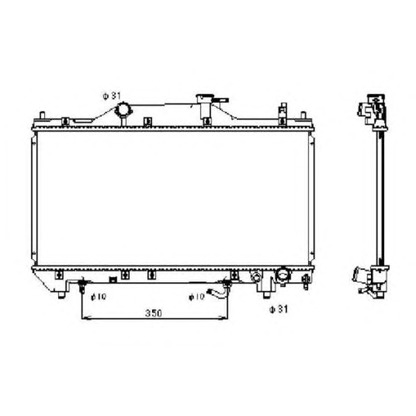 Photo Radiateur, refroidissement du moteur NRF 53381