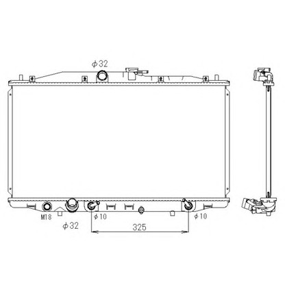 Photo Radiator, engine cooling NRF 53391