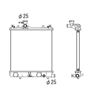 Photo Radiateur, refroidissement du moteur NRF 53430