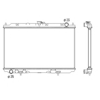 Foto Radiatore, Raffreddamento motore NRF 53438