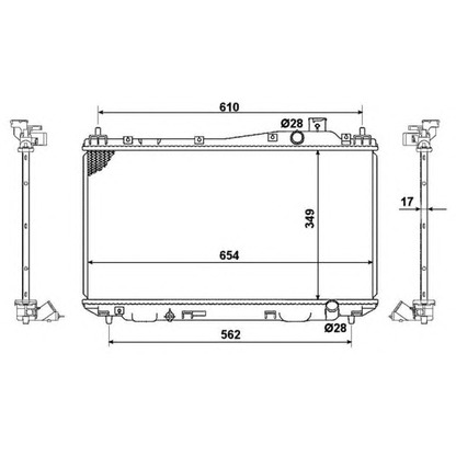 Photo Radiateur, refroidissement du moteur NRF 53440