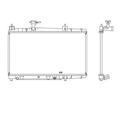 Photo Radiateur, refroidissement du moteur NRF 53448