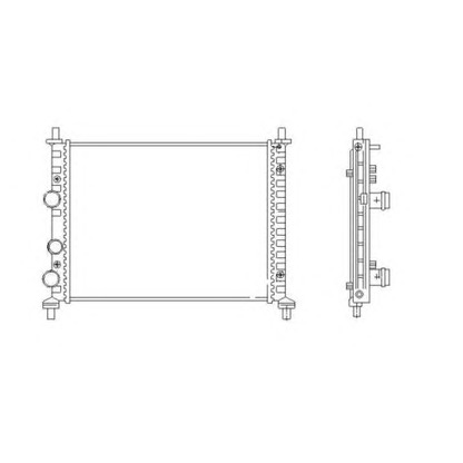 Foto Radiatore, Raffreddamento motore NRF 53458