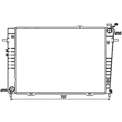 Photo Radiateur, refroidissement du moteur NRF 53497