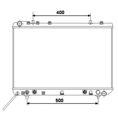 Photo Radiator, engine cooling NRF 53499