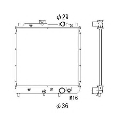 Foto Radiatore, Raffreddamento motore NRF 53520