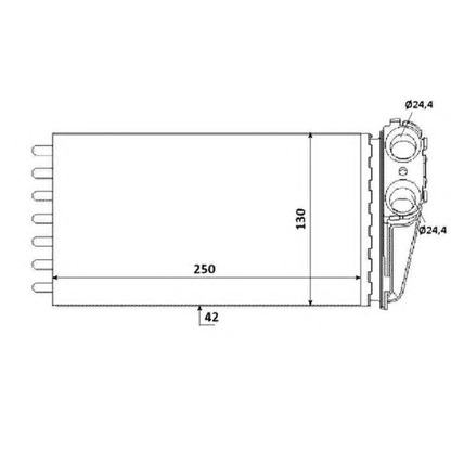 Foto Scambiatore calore, Riscaldamento abitacolo NRF 53560