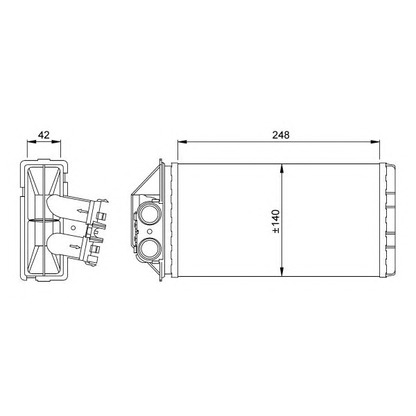 Photo Heat Exchanger, interior heating NRF 53561