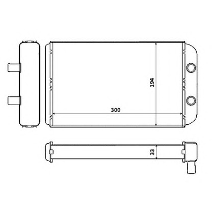 Foto Radiador de calefacción NRF 53562