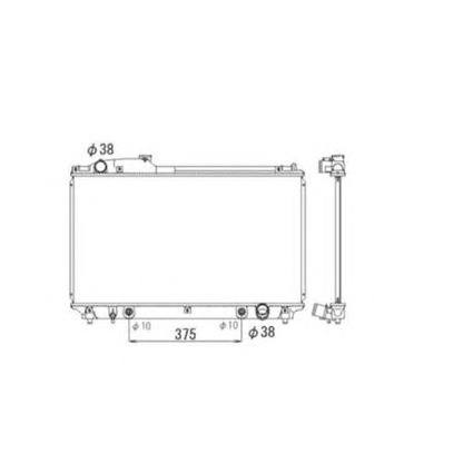 Foto Radiatore, Raffreddamento motore NRF 53584