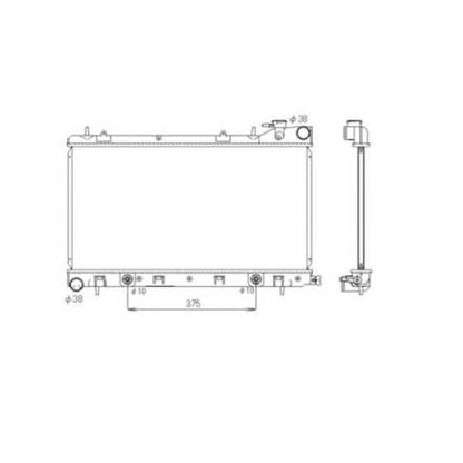 Photo Radiateur, refroidissement du moteur NRF 53597