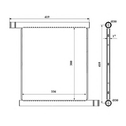 Foto Radiatore, Raffreddamento motore NRF 53598