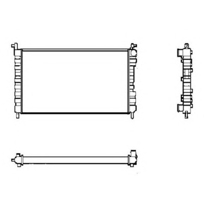 Photo Radiator, engine cooling NRF 53600