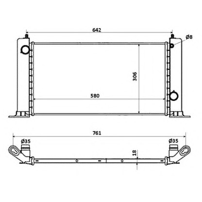 Photo Radiateur, refroidissement du moteur NRF 53603