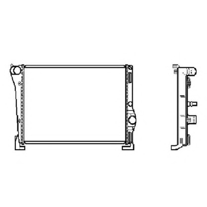Фото Радиатор, охлаждение двигателя NRF 53615