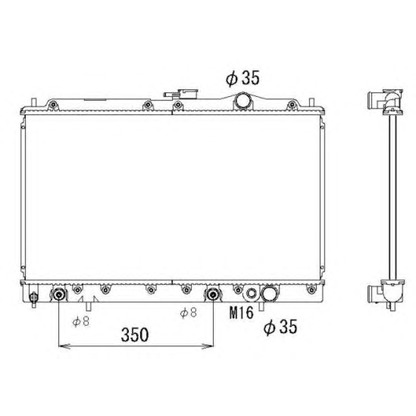 Photo Radiateur, refroidissement du moteur NRF 536552