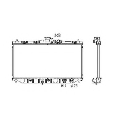 Photo Radiateur, refroidissement du moteur NRF 536711