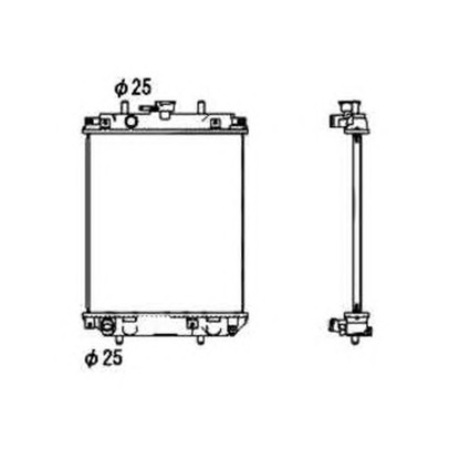 Photo Radiator, engine cooling NRF 53674