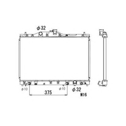 Photo Radiateur, refroidissement du moteur NRF 53675