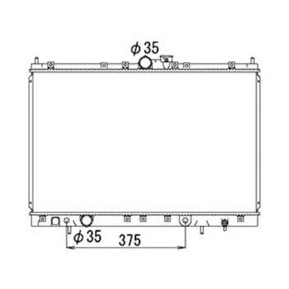 Foto Radiador, refrigeración del motor NRF 53690