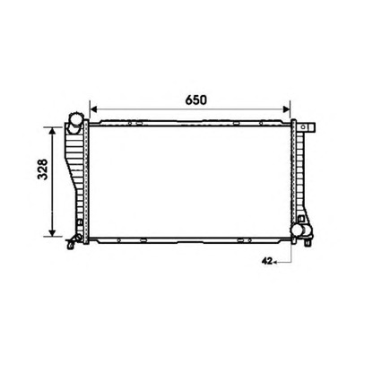 Photo Radiator, engine cooling NRF 53723