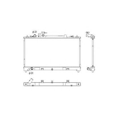 Photo Radiateur, refroidissement du moteur NRF 53752