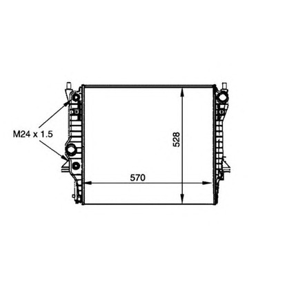 Zdjęcie Chłodnica, układ chłodzenia silnika NRF 53805