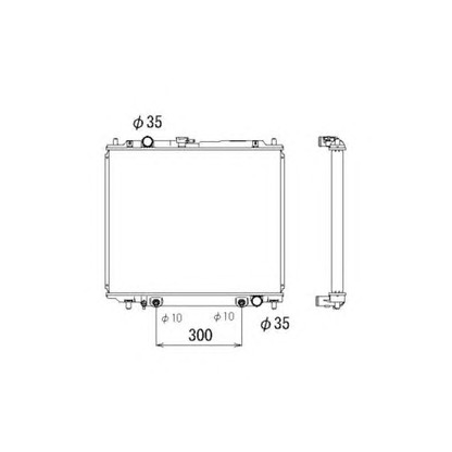 Photo Radiator, engine cooling NRF 53810