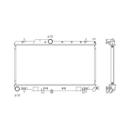 Foto Radiatore, Raffreddamento motore NRF 53823