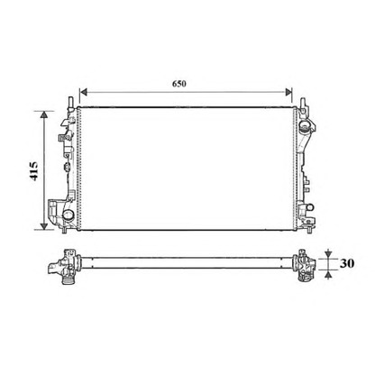 Foto Radiatore, Raffreddamento motore NRF 53838