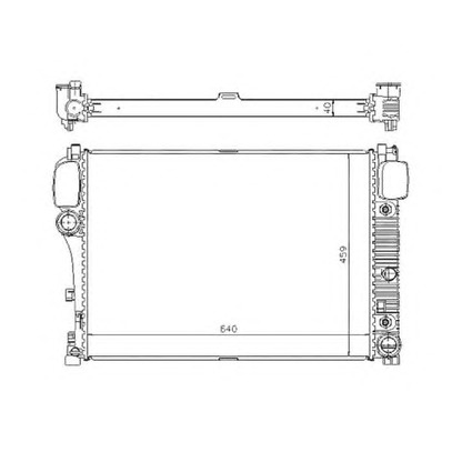 Foto Radiatore, Raffreddamento motore NRF 53839