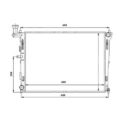 Photo Radiateur, refroidissement du moteur NRF 53845