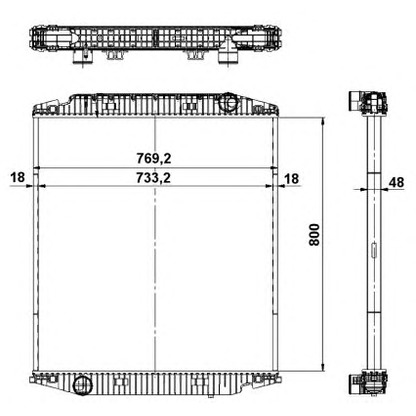 Zdjęcie Chłodnica, układ chłodzenia silnika NRF 539567