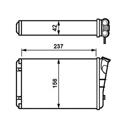 Foto Wärmetauscher, Innenraumheizung NRF 54238