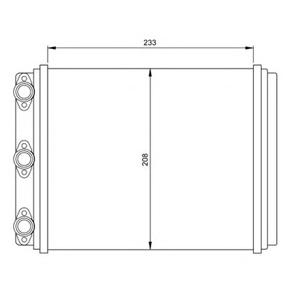 Photo Heat Exchanger, interior heating NRF 54249