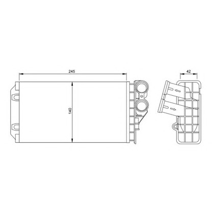 Photo Heat Exchanger, interior heating NRF 54251