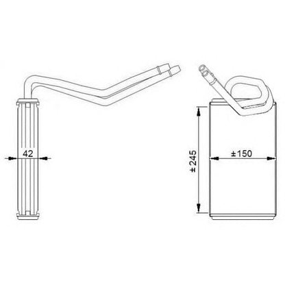 Photo Heat Exchanger, interior heating NRF 54288