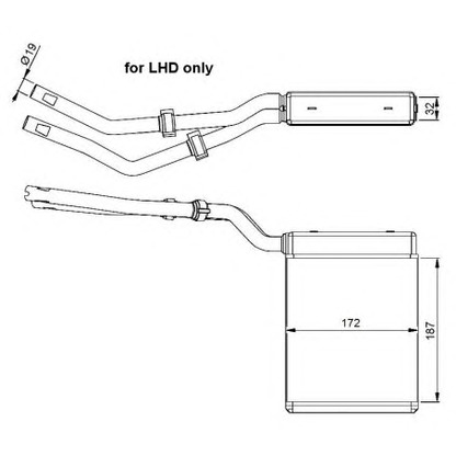 Foto Scambiatore calore, Riscaldamento abitacolo NRF 54303