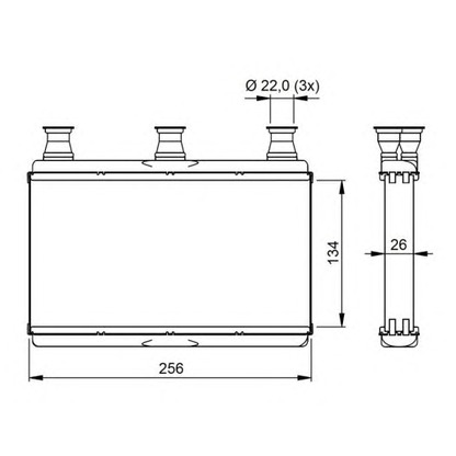 Photo Heat Exchanger, interior heating NRF 54311